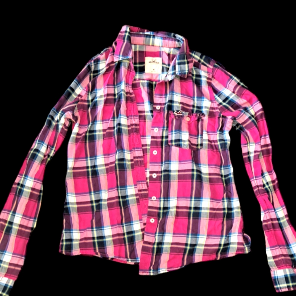 Hollister plaid button up